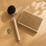 Nordscrub opvaskebørste og svamp flatlay